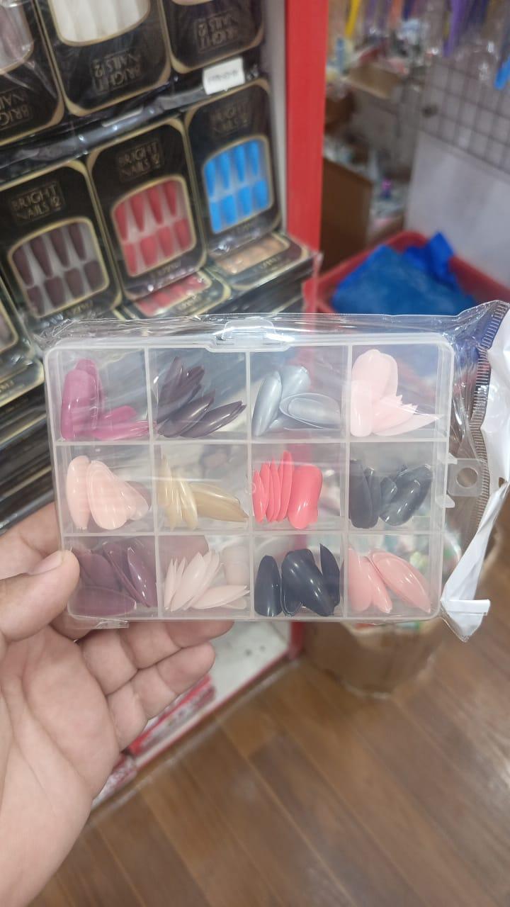 288 Pcs Multicolor Fake Nails – Customizable & Stylish Nail Art Kit