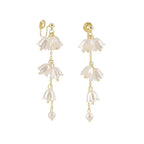 Hanging Flower Korean Earrings