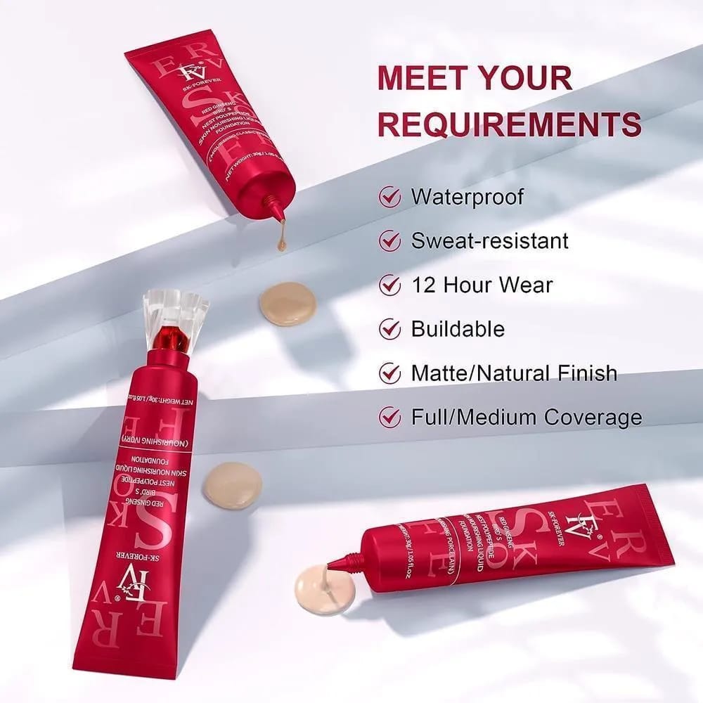 Red Diamond Waterproof Liquid FV Foundation