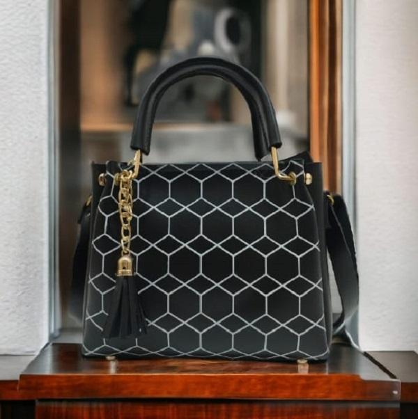 Women’s PU Leather Printed Shoulder Bag – Stylish Everyday Tote (Multiple Colors)