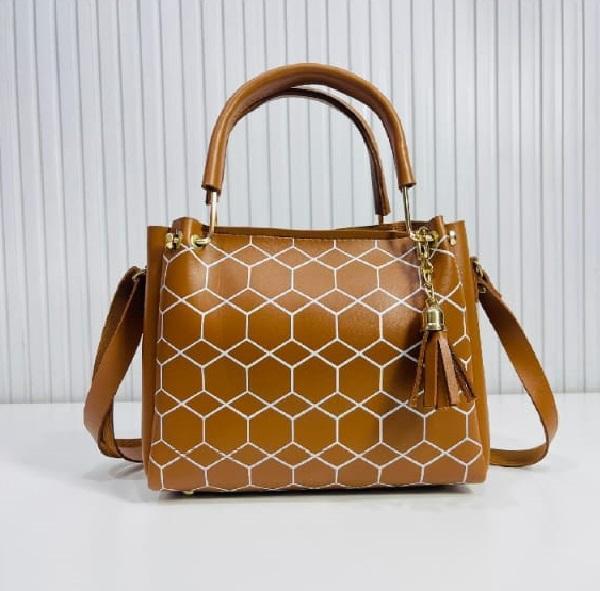 Women’s PU Leather Printed Shoulder Bag – Stylish Everyday Tote (Multiple Colors)