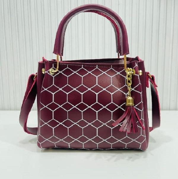 Women’s PU Leather Printed Shoulder Bag – Stylish Everyday Tote (Multiple Colors)