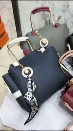 Women's Green Rexine Hand Bag